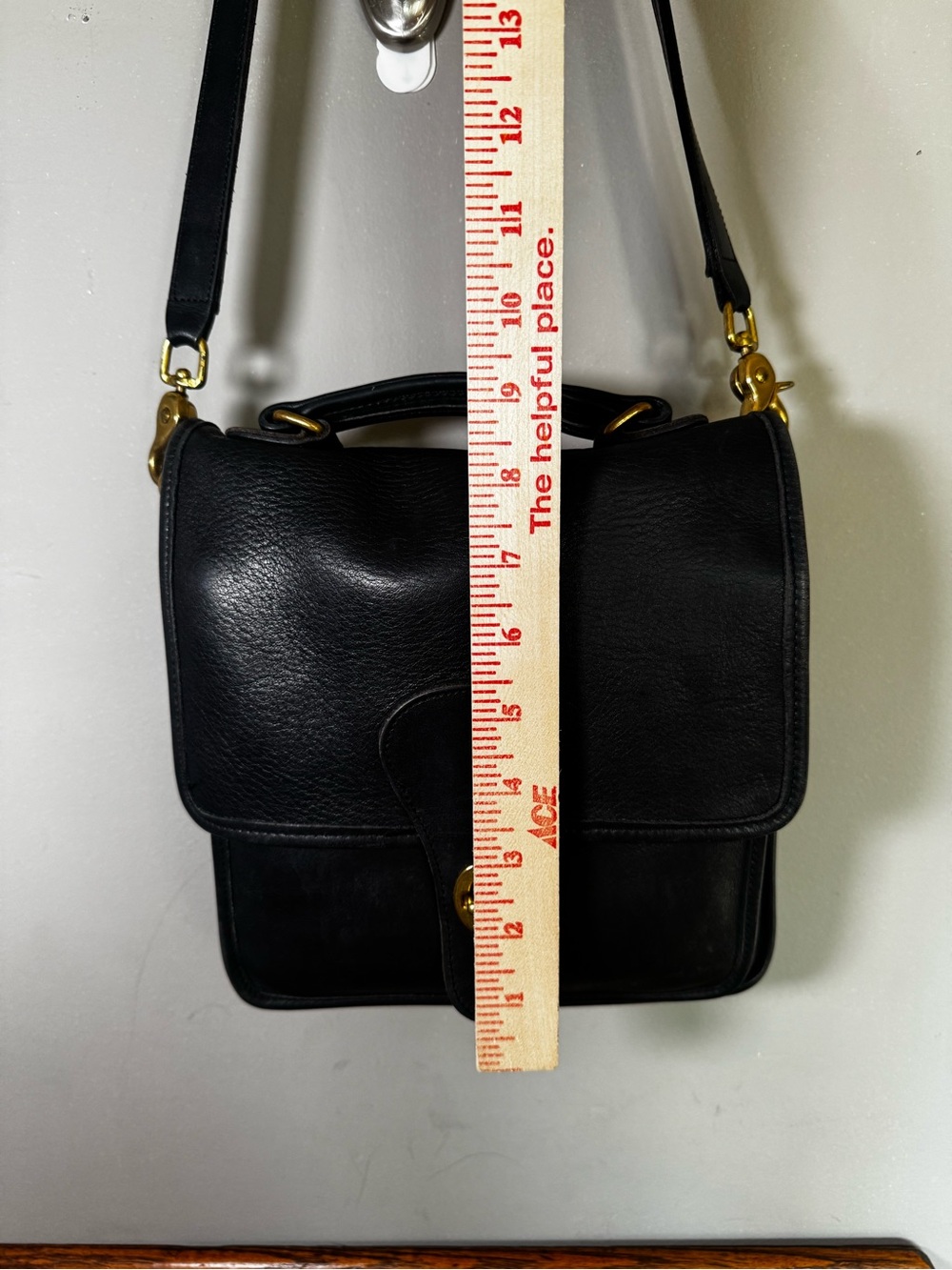 Vintage Coach Black Legacy Station Bag 5130 Crossbody USA Made - Picture 7 of 14